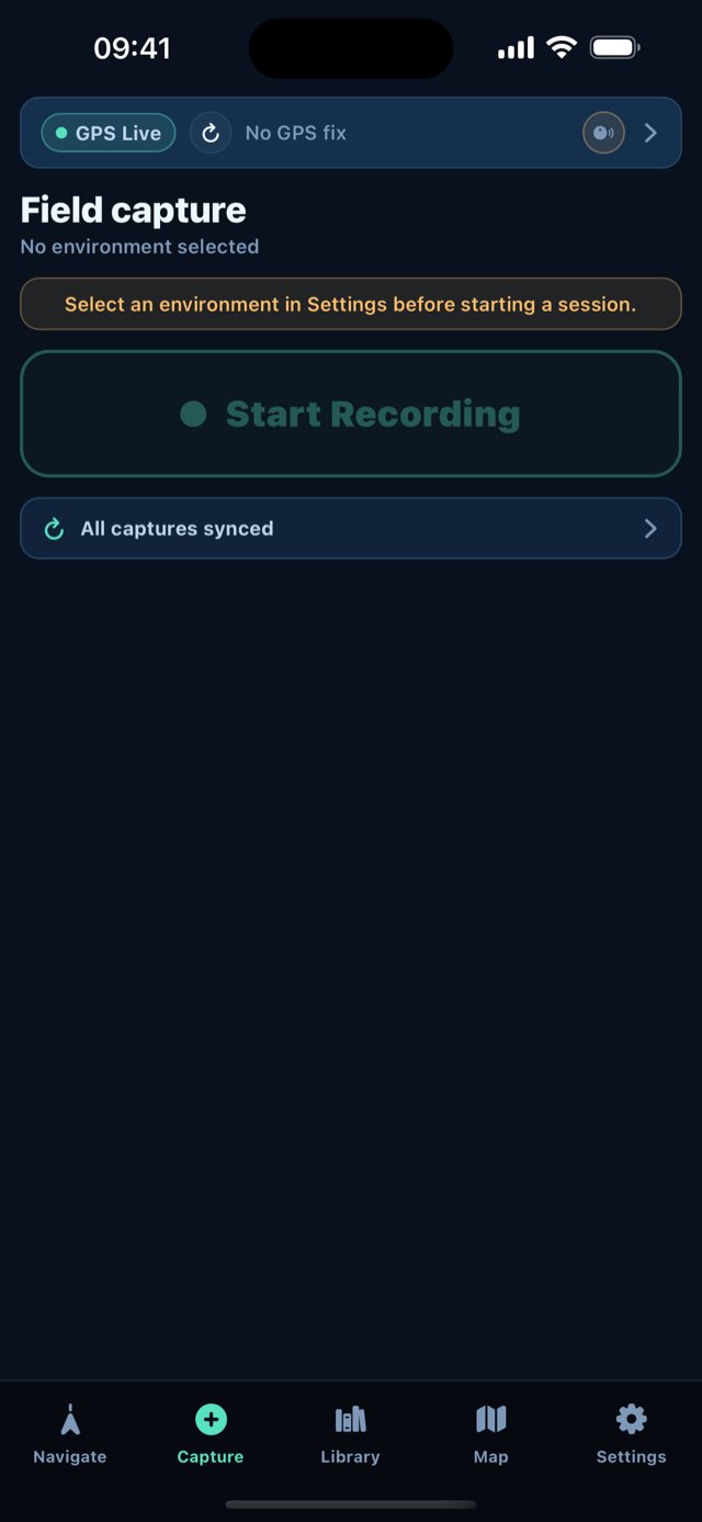 Recording a ride with capture controls